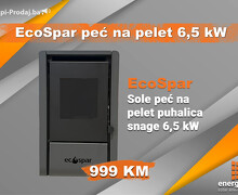 EcoSpar - peć na pelet 6,5 kW - puhalica