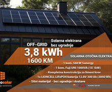 Solarna elektrana off-grid 3,8 kWh - solarni paneli