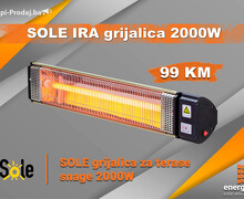 Sole infracrvena grijalica 2000W - za terase, grijalice