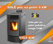 Peć na pelet SOLE 9kW - peći na pelet puhalice