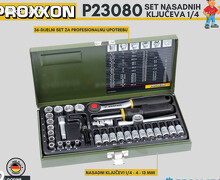 PROXXON Set nasadnih ključeva P23080 1/4 36 KOM