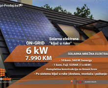 Solarna elektrana on-grid 6 kW - solarni paneli