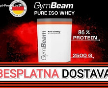 2.5kg Whey Protein Izolat 86% GymBeam Pure Iso Whey Isolat